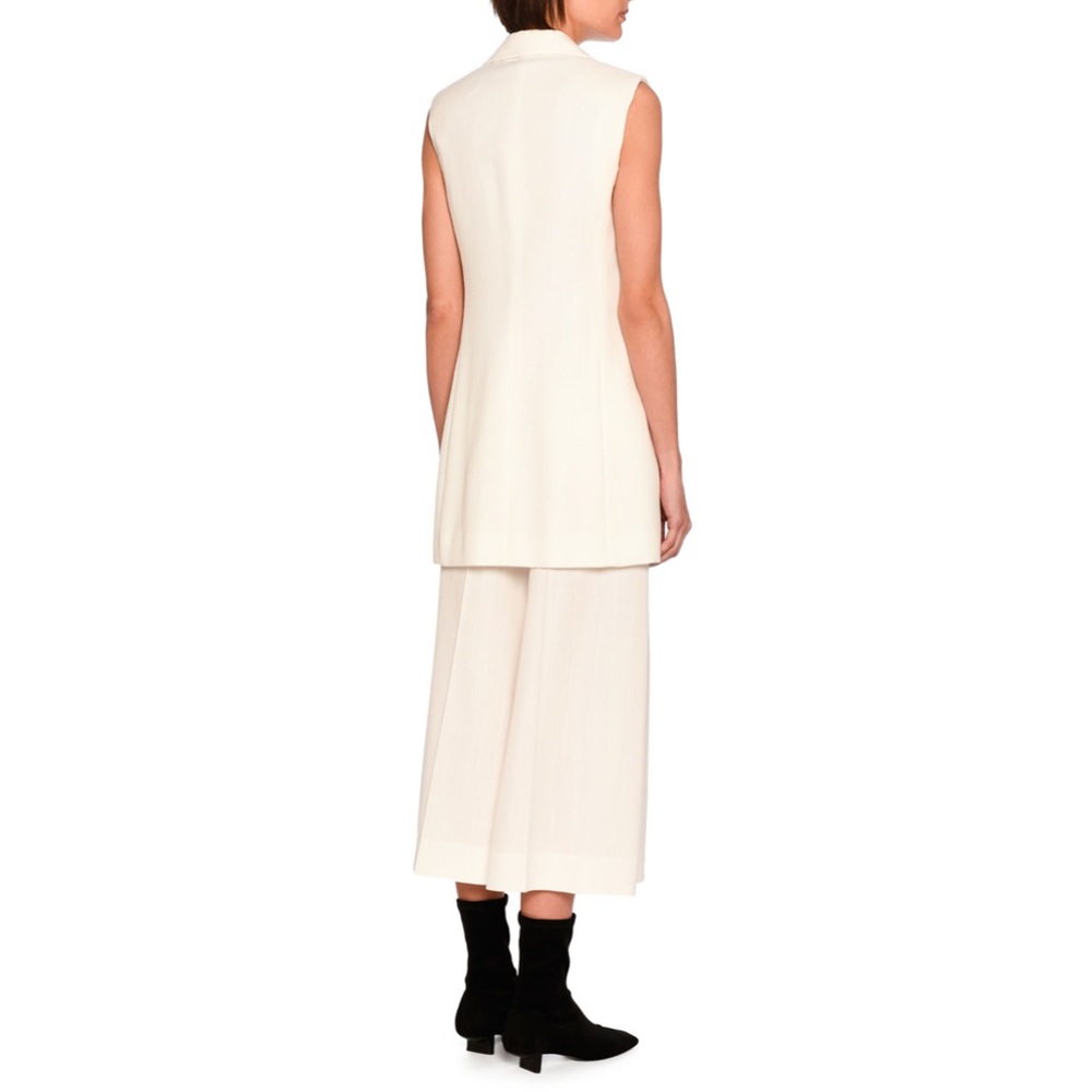 Stella McCartney Becka Single-Breasted Jacket Vest, Off White, Size 12 - Picture 15 of 16